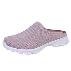 oxsdMKQ Damen Slip-Ins Go Walk Flex-Relish Sneaker Mesh Atmungsaktiv Leicht Casual Sneakers Bequeme Nordic Walking Schuhe Indoor Outdoor Schuhe Haltbarkeit und Komfort, violett, 39 EU von oxsdMKQ