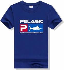 New Pelagic Fisher Offshore T Shirt Men Fishing Graphic Tee Summer Short Sleeve T-Shirt Cotton Pelagic Mans Tshirt XXL von perdu