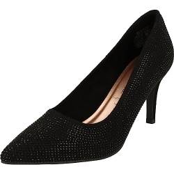 piece of mind. Damen Schuhe Elegante High-Heel Pumps 224-279 Glitzer Schwarz (eu_Footwear_Size_System, Adult, Numeric, medium, Numeric_40) von piece of mind.