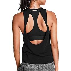 Pitashe Damen Tops Süß Armellos Rückenfrei Bewegung Yoga Weste Mode Damen Sommer T-Shirt Crop Tops Tank Tops Party Oberteile Bluse Camisole Hemd Bekleidung Vest Bauchfrei Tunika Clubwear Shirts von pitashe Tops