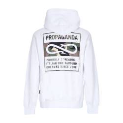 Herren Kapuzenpullover Logo Label Hoodie WeiB von propaganda