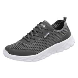 trainingsschuhe herren, Turnschuhe Herren 45 Atmungsaktiv Outdoor Walkingschuhe Sportschuhe Leichte Rutschfest Straßenlaufschuhe Laufschuhe Slip on Fitness Freizeitschuhe Sneaker Sport Running von pxjsdwe