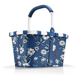 reisenthel carrybag garden blue – Stabiler Einkaufskorb mit viel Stauraum und praktischer Innentasche – Elegantes und wasserabweisendes Design von reisenthel