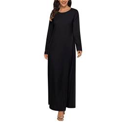 Abaya Muslim Damen Kleid Weiß, Muslimische Kleider Damen Beten, Islamische Kleidung Damen Türkisch Muslimische Lang Kleider, Gebetskleidung für Frauen Elegant, Abaya Jilbab, Islamische Burka, Ramadan von riou