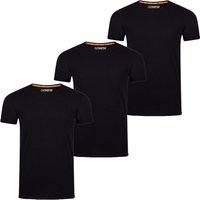 riverso Tshirt Herren 100% Baumwolle Regular Fit RIVLenny 3er Pack Set von riverso