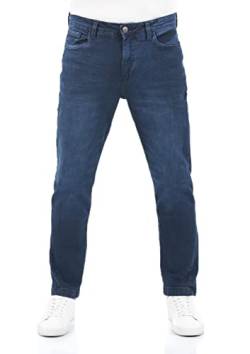 riverso Herren Jeans Hose RIVChris Straight Fit Jeanshose Baumwolle Denim Stretch Blau w33, Farbe:Dark Blue Denim (D233), Größe:33W / 34L von riverso