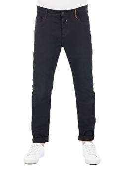 riverso Herren Jeans Hose RIVToni Tapered Fit Jeanshose Baumwolle Denim Stretch Schwarz w29 w30 w31 w32 w33 w34 w36 w38 w40, Farbe:Black Denim (B122), Größe:40W / 30L von riverso