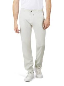 riverso Leinenhose Herren lang Regular Fit RIVMarco Sommerhose Freizeithose Einfarbig, Größe:5XL, Farbe:White von riverso