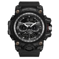 rorios Sport Herren Uhren Outdoor Digitaluhren mit Alarm Timer Militär Kalender Armbanduhr für Männer Jungen von rorios