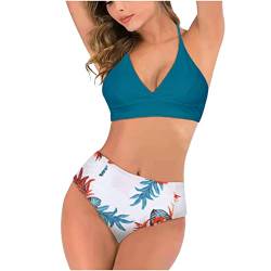 Sexy Tankini-Set für Frauen dreiteiliges Set Badeanzüge solide niedrige Taille Beachwear Langarm Weste Bikini-Set von routinfly