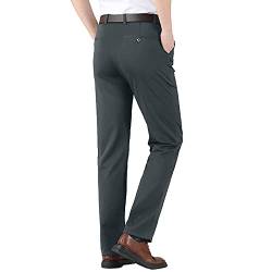 Karottenhose Herren Elastische Taille Business Hosen Herren High Thin Color solide lässige Herrenhose Herren Hosen M (Dark Gray, XL) von rtdgcv