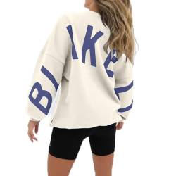 rtdgcv Backprint Hoodie Damen Mit Blakely Aufdruck Oversized Hoodie Damen y2k Oberteile Langarmshirt Tops Oversize Pullover Mit Kapuze Sport Gym Athletic Sweatshirt Baggy Soft Kapuzenpullover von rtdgcv