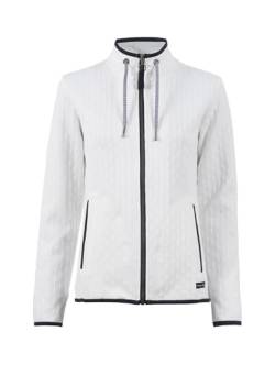 s'questo Sweatjacke Sweatjacke,sportlich, Jaquard-Optik, Stehkragen Offwhite 38 Soquesto Kollektion True Love von s`questo