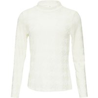 s.Oliver BLACK LABEL Langarmshirt, Stehkragen, für Damen, weiß, 42 von s.Oliver BLACK LABEL