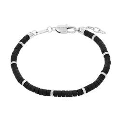 s.Oliver Armband Edelstahl Herren Armschmuck, mit Achat, 20+2 cm, Silber, Kommt in Schmuck Geschenk Box, 2033927 von s.Oliver