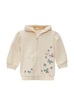 s.Oliver Baby 2149901 Sweatjacke mit Glitzerprint, 0805 Weiß, 74 von s.Oliver