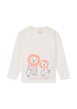 s.Oliver Baby Girls 2128782 T-Shirt, Langarm, White, 92 von s.Oliver