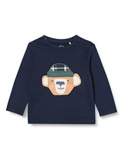 s.Oliver Baby - Jungen 2123346 Langarmshirt, Dark Blue, 62 von s.Oliver