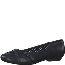 s.Oliver Damen Ballerinas mit Riemchen Elegant, Schwarz (Black), 40 von s.Oliver