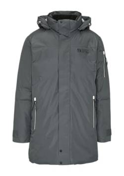 s.Oliver Herren 2150413 Outdoor Jacke mit Kapuze, Grau/Schwarz 9581, Large von s.Oliver