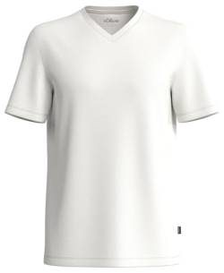 s.Oliver Herren 2153000 T-Shirt, White 0120, M von s.Oliver