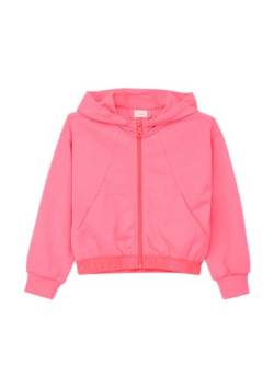 s.Oliver Junior Mädchen 2142160 Sweatjacke mit Kapuze, pink 0094, 128/134 von s.Oliver