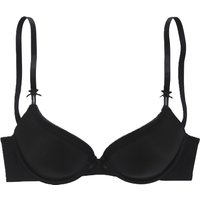 s.Oliver Push-Up BH, schmale Träger, Schleifen, für Damen, schwarz, 70C von s.Oliver