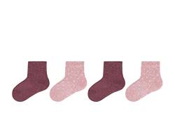 s.Oliver Socks Unisex Kinder Online Baby Originals Organic Full Terry 4er Pack Socken, rosé Melange, 23/26 von s.Oliver