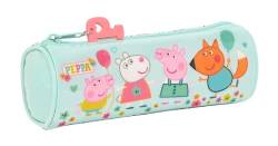 Safta - Runder Federmäppchen, Peppa Wutz Cosy Corner, 20 x 7 x 7 cm, Mehrfarbig (812290026) von safta