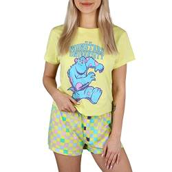 sarcia.eu Monsters Inc. Sullivan Kurzärmliger Sommerpyjama für Damen, Kurze Hose M von sarcia.eu