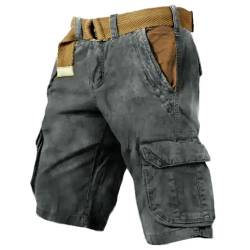 Generisch Herren Shorts Sommer Chino Jeans Kurze Hosen Stretch Jogger Cargo Shorts Slim-Fit Shorts Für Herren Herren Shorts Sommer Kurz Elastisch Kurze Sporthose Mit Innenslip Herren Schnelltrocknend von sdhienbb