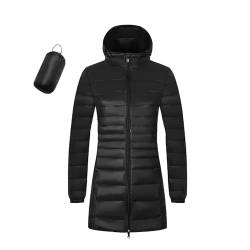 sdhienbb Bella Damen Übergangsmantel Parka Lange JackeDamen Wollmantel Warmer Trenchcoat mit Kapuze winter jacket for women damen daunenmantel xl women winter coat von sdhienbb