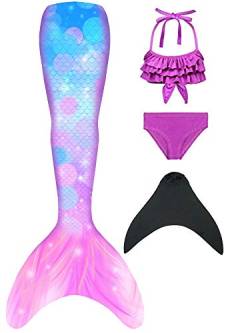 shepretty meerjungfrauenflosse mädchen Neuer Mermaid Tail Badeanzug für Erwachsene und Kinder,R2XIAO-110 von shepretty