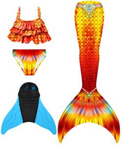 shepretty meerjungfrauenflosse mädchen Neuer Mermaid Tail Badeanzug für Erwachsene und Kinder,lanM5,150 von shepretty