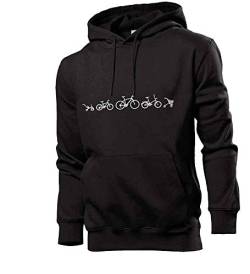 Generisch Fahrrad Evolution Männer Hoodie Sweatshirt Schwarz S von Generisch