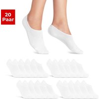 sockenkauf24 Sneakersocken 20 Paar Füßlinge Damen&Herren mit Silikon tief ausgeschnitten von sockenkauf24