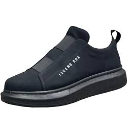 Solaress 307 Herren Sneaker Business-Casual Fashion Schuhe, EU 44, Schwarz von solaress seyahat aksesuarları