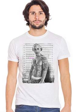 street style Einstein Tatuato Muscle 2075-7 Urban Men Herren 100% Baumwolle geflammt, Figuren, Einstein Tatuato Muscle 2075-7, Weiß, Einstein Tatuato Muscle 2075-7 Large von street style