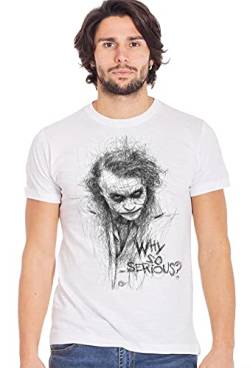 street style Joker Statato 18-38 T-Shirt Urban Men für Herren, 100% Baumwolle, geflammt, Weiß/Schwarz, XXL von street style