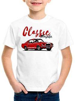 style3 Classic Muscle Car T-Shirt für Kinder Eleanor Fastback usa v8 gt500, Größe:140 von style3