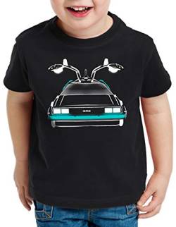 style3 Delorean Speed of Light T-Shirt für Kinder dmc-12 zeitreise mcfly Auto, Größe:140 von style3