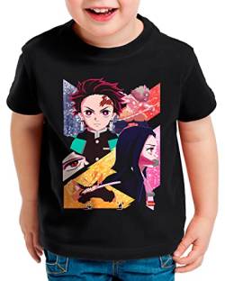 style3 Demon Team T-Shirt für Kinder Demon Anime Japan Manga, Größe:164 von style3