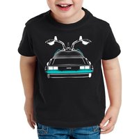 style3 Print-Shirt Kinder T-Shirt Delorean Speed of Light dmc-12 zeitreise mcfly auto von style3