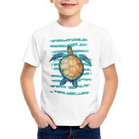 style3 Print-Shirt Kinder T-Shirt Turtle Power fürschildkröte strand urlaub von style3