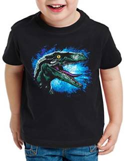 style3 Velociraptor Blue T-Shirt für Kinder Dinosaurier Park, Größe:116 von style3