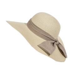 stylx Damen Sonnenhüte UPF 50+ Strandmütze Strohhut mit Breite Krempe (DE/NL/SE/PL, Alphanumerisch, Einheitsgröße, beige) von stylx