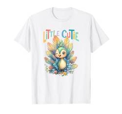 Cutie Baby Pfau mit Blumen süße Pfaue Feder Vogel Tochter T-Shirt von süßer farbenfrohe Pfauen Liebhaber Outfits