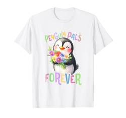 Baby Pinguin mit Blumen süße Pinguine See Vogel Tochter T-Shirt von süßer farbenfrohe Pinguin Liebhaber Outfits