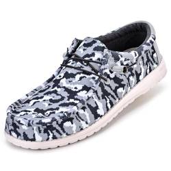 suroad Herren-Slipper für Herren, lässige Canvas-Schuhe, bequem und leicht, Camo, 46 EU von suroad