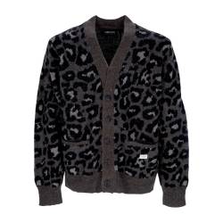 Killer Herren-Cardigan, Anthrazit-Cardigan von the-hundreds